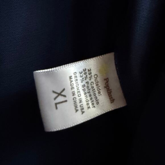 Popilush Sculpt Faux Denim Flare Jumpsuit XL – Retro, Y2K, Streetwear Style - Picture 6 of 8